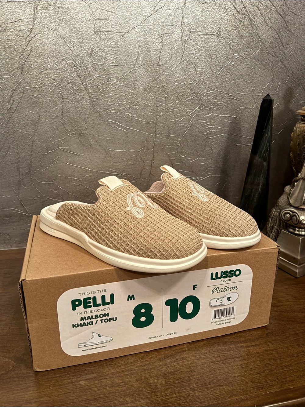 Lusso Cloud Malbon Khaki Slip-On Mule